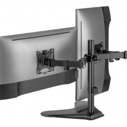 BRATECK βάση γραφείου για 2x οθόνες LDT66-T024, 17-32", έως 9kg