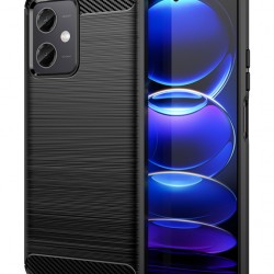 POWERTECH θήκη Carbon MOB-1848 για Xiaomi Note 12 5G/Poco X5, μαύρη