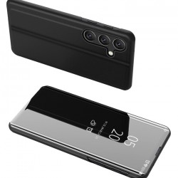 POWERTECH θήκη Clear view MOB-1863 για Samsung Galaxy A24, μαύρη