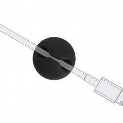 POWERTECH οργανωτές καλωδίων TIES-071, 1 θέση, Φ5mm, μαύρο, 10τμχ