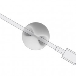 POWERTECH οργανωτές καλωδίων TIES-074, 1 θέση, Φ5mm, λευκό, 10τμχ