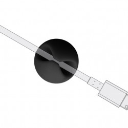 POWERTECH οργανωτές καλωδίων TIES-072, 1 θέση, Φ9mm, μαύρο, 10τμχ