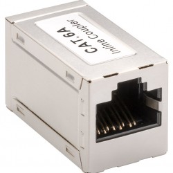 POWERTECH σύνδεσμος RJ45 Cat 6A CAB-N324, 500MHz, PoE+, ασημί