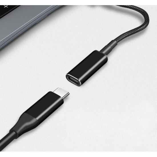 POWERTECH αντάπτορας τροφοδοσίας laptop CAB-UC066, USB-C σε Samsung 5.5x3mm, μαύρος