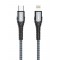 LDNIO καλώδιο Lightning σε USB-C LC111, 30W PD, 1m, γκρι
