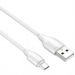 LDNIO καλώδιο Micro USB σε USB LS371, 2.1A, 1m, λευκό