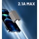 LDNIO καλώδιο USB-C σε USB LS371, 2.1A, 1m, λευκό