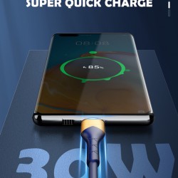 LDNIO καλώδιο Lightning σε USB LS802, 30W, 2m, λευκό