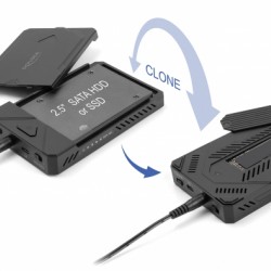 DELOCK θήκη M.2 NVMe & SATA SSD/HDD 42020, 10Gbps, λειτουργία κλώνου