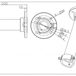 HIKVISION HIWATCH βάση κάμερας DS-1661ZJ, μεταλλική, λευκή