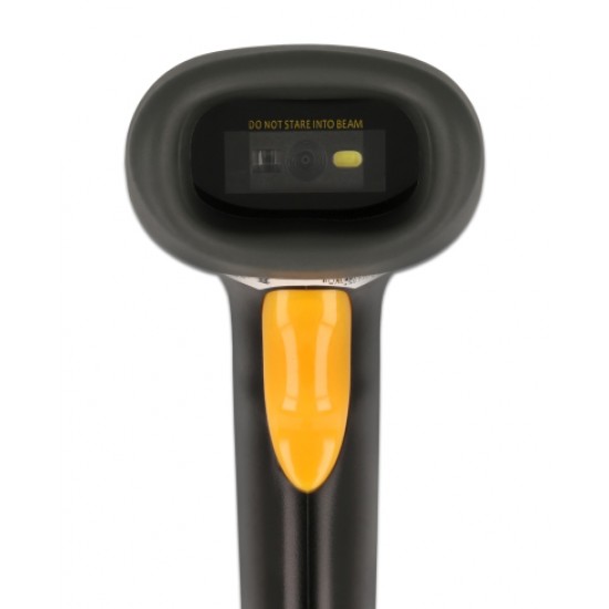 DELOCK barcode scanner 90550, 1D & 2D, ασύρματο, με βάση φόρτισης, μαύρο