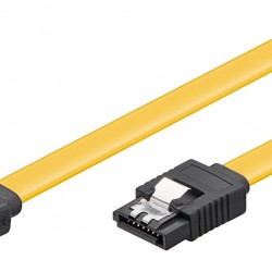 GOOBAY καλώδιο SATA 95018, γωνιακό, 6Gbps, 0.3m, κίτρινο