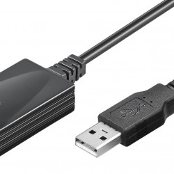 GOOBAY καλώδιο προέκτασης USB 95439, active, 480Mbps, 5m, μαύρο