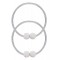 ROXXANI δέστρα κουρτίνας RXN-0024, μαγνητική, 43cm, γκρι, 2τμχ