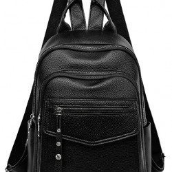 ROXXANI γυναικεία τσάντα πλάτης LBAG-0023, μαύρη