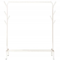 Κρεμάστρα δαπέδου HUH-0127, μεταλλική, 110x40x150cm, λευκή
