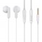 CELEBRAT earphones με μικρόφωνο G23, 3.5mm σύνδεση, Φ14mm, 1.2m, λευκά