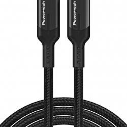 POWERTECH καλώδιο USB-C PTR-0140, PD 240W 5A, copper, 1m, μαύρο