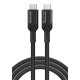 POWERTECH καλώδιο USB-C PTR-0136, PD 100W, 20Gbps, copper, 1m, μαύρο