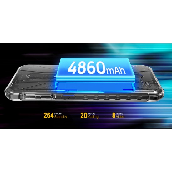 ULEFONE smartphone Armor X12 Pro, 5.45", 4/64GB, 4860mAh, IP68/IP69K, μαύρο