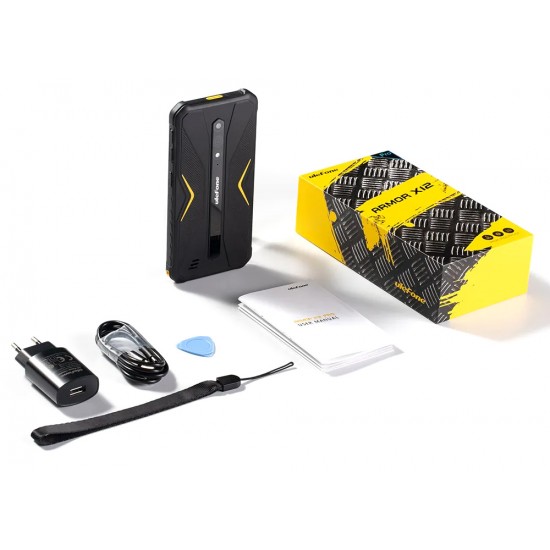 ULEFONE smartphone Armor X12 Pro, 5.45", 4/64GB, 4860mAh, IP68/IP69K, μαύρο