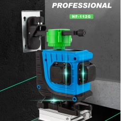 NOYAFA γραμμικό αλφάδι laser NF-112G, με πράσινη δέσμη 12 ακτίνων 3D