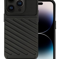 POWERTECH Θήκη Thunder MOB-1923 για iPhone 15 Pro, μαύρη