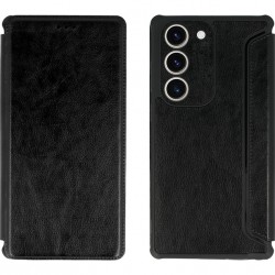 POWERTECH θήκη Razor Leather MOB-1913 για Samsung Galaxy S23 Plus, μαύρη