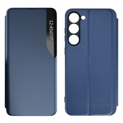 POWERTECH θήκη Smart view MOB-1916 για Samsung S23 Plus, μπλε