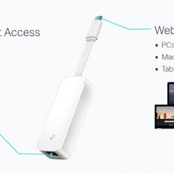 TP-LINK αντάπτορας δικτύου UE300C, USB-C, 1000Mbps Ethernet, Ver. 2.0