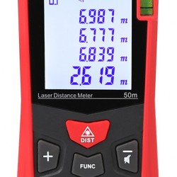 UNI-T laser μετρητής απόστασης LM50A, m/ft/in, 50m