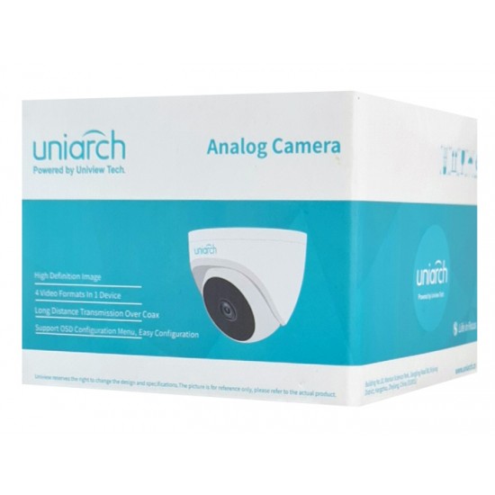 UNIARCH υβριδική κάμερα UAC-T132-F28-H, 2.8mm, 2MP, IR 20m