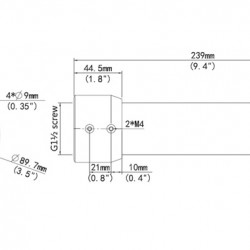 UNIARCH βάση κάμερας TR-CE45-IN, μεταλλική, λευκή