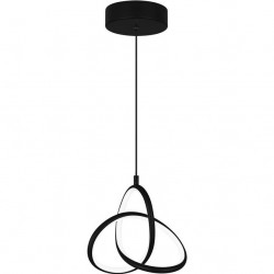 POWERTECH LED φωτιστικό οροφής HLL-0123, 15W, 4000K, Φ22cm x 1m, μαύρο
