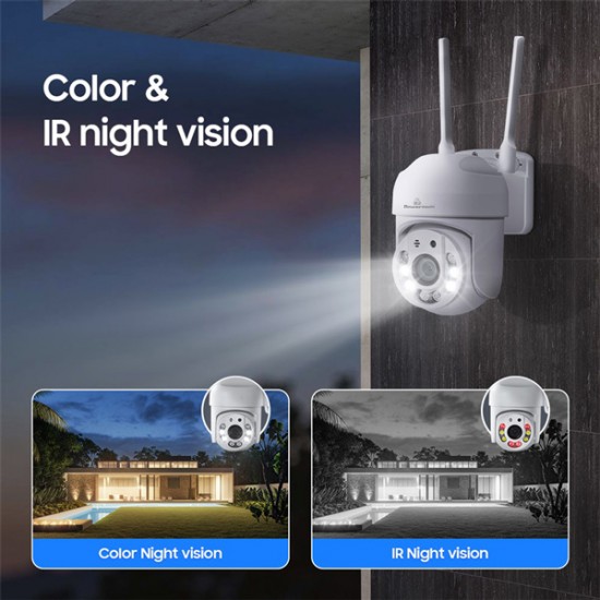 POWERTECH smart κάμερα PT-1144, 2MP, Wi-Fi, PTZ, IP65