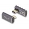 DELOCK αντάπτορας USB-C 60048, αρσενικό σε θηλυκό, 100W, 40Gbps, γκρι