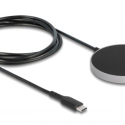 DELOCK ασύρματος φορτιστής 66467, 15W, μαγνητικός, μαύρος