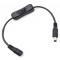 POWERTECH καλώδιο/διακόπτης τροφοδοσίας CAB-U158, 5.5x2.1mm, 30cm, μαύρο