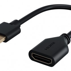 GOOBAY αντάπτορας HDMI 64824, εύκαμπτος, 4K/60Hz, 18Gbps, μαύρος