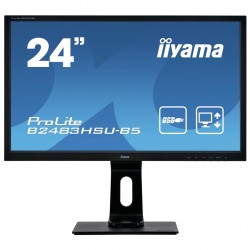IIYAMA used Οθόνη B2483HSU LED, 24" 1920x1080, VGA/DVI/DisplayPort, Grade A