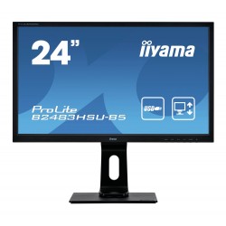 IIYAMA used Οθόνη B2483HSU LED, 24" 1920x1080, VGA/DVI/DisplayPort, Grade B