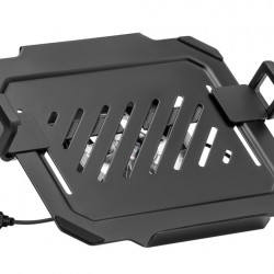 BRATECK βάση & ψύξη laptop NBH-8GL για βάση VESA, RGB, έως 17", μαύρη