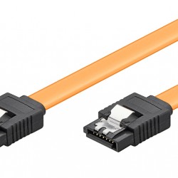 POWERTECH Καλώδιο SATA III 7-pin σε 7-pin CAB-W024, Metal Clip, 0.4m