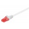 GOOBAY καλώδιο δικτύου 68635, CAT 6 U/UTP, CCA, 2m, λευκό
