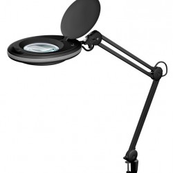 GOOBAY μεγεθυντικός φακός 64989 με σφιγκτήρα, LED, 3 διόπτρες, μαύρος
