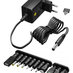 GOOBAY επιτοίχιος φορτιστής 64570, 3V-12V, 27W/2.25A, 12 tips