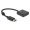DELOCK αντάπτορας DisplayPort σε HDMI 63585, 4K/30Hz, active, μαύρος