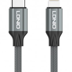 LDNIO καλώδιο Lightning σε USB-C LC441I, 30W PD, 1m, γκρι