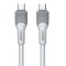 LDNIO καλώδιο USB-C σε USB-C LC601C, 100W PD, 1m, γκρι