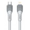 LDNIO καλώδιο Lightning σε USB-C LC601I, 30W PD, 1m, γκρι